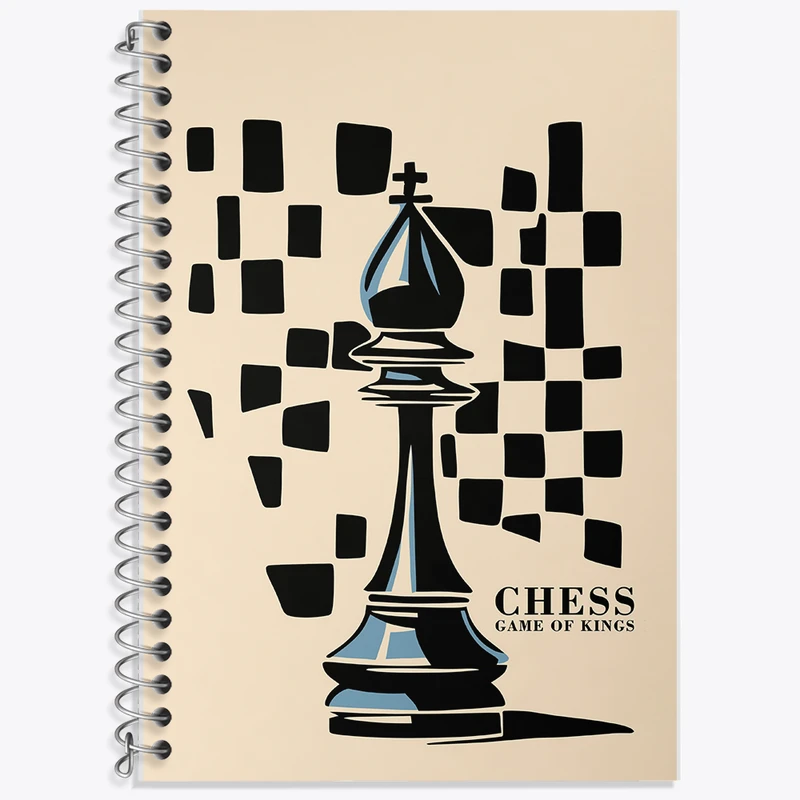 دفتر نت موسیقی 50 برگ خندالو طرح شطرنج کد F6832