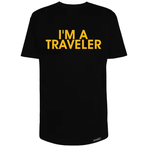 تی شرت آستین کوتاه مردانه 27 مدل Im A Traveler کد MH1487