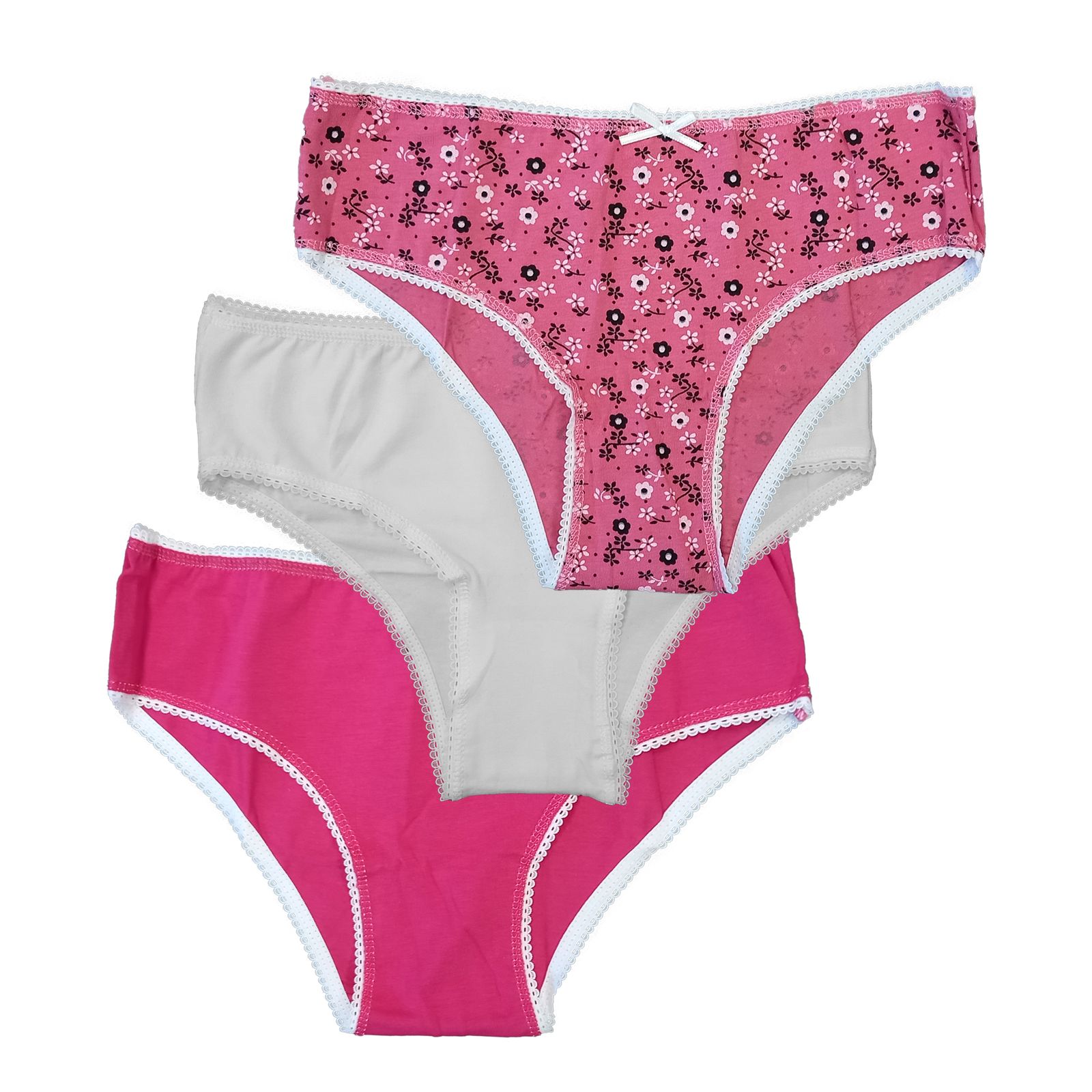 شورت دخترانه کولزیون مدل گلدار مجموعه 3 عددی -  - 1