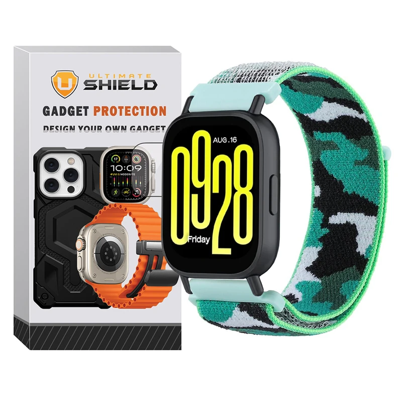 بند آلتیمیت شیلد مدل Nylon Army UL TW مناسب برای ساعت هوشمند شیائومی Redmi Watch 5 Active / Redmi Watch 5 Lite