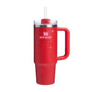 تراول ماگ استنلی مدل Quencher H2.0 FlowState Tumbler طرح قلب گنجایش 1.18 لیتر