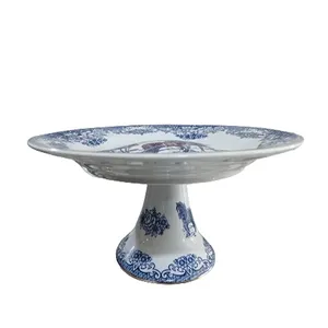 ظرف سرو چینی پردیس مدل پایه دار