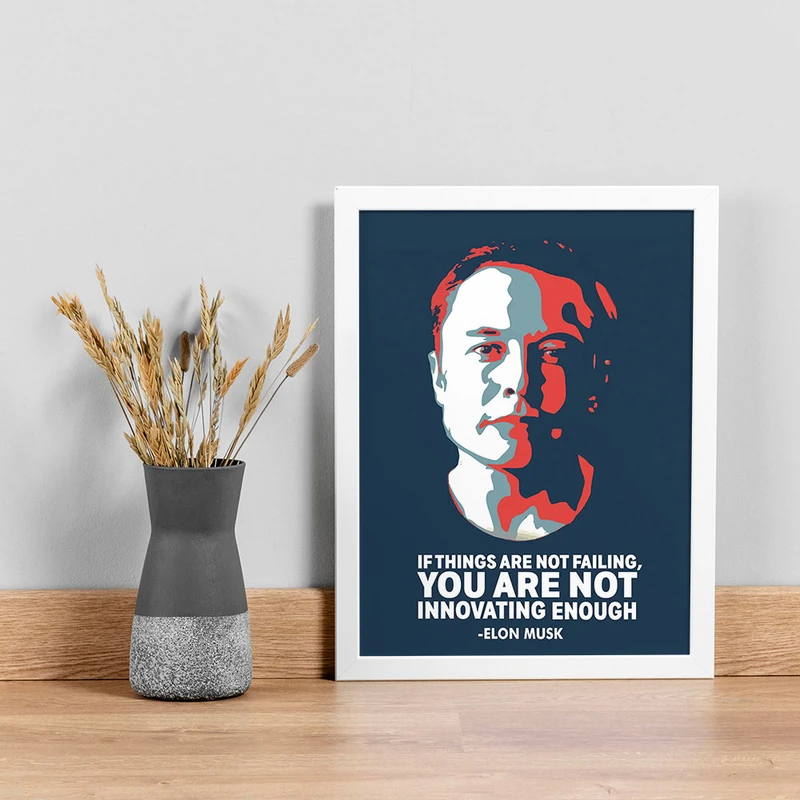 تابلو صبا طرح مدل انگیزشی ایلان ماسک کد N240w