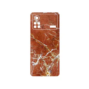 MAHOOT Red Marble Cover Sticker for Xiaomi Poco X4 Pro 5G