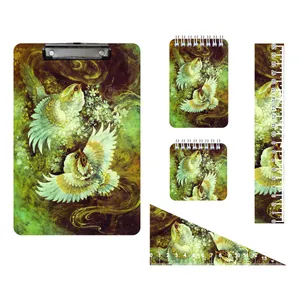 بسته لوازم تحریر مدل پرنده هنری مجموعه 5 عددی