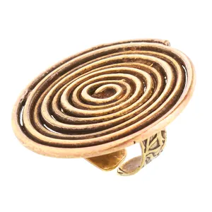 انگشتر زنانه گالری عزیزی طرح مارپیچ مدل 15280