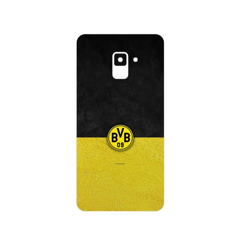 برچسب پوششی ماهوت مدل Borussia Dortmund FC مناسب برای گوشی موبایل سامسونگ Galaxy A8 Plus 2018