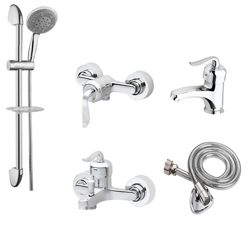 ست شیرآلات ترنم مدل دیاموندK مجموعه 5 عددی 