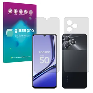 Glass Pro Resistant model matte Screen Protector Suitable for Realme Note 50 Mobile Phone Comes with a back protector