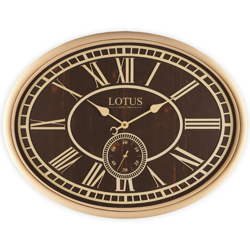 ساعت دیواری چوبی لوتوس مدل میلتون w-483