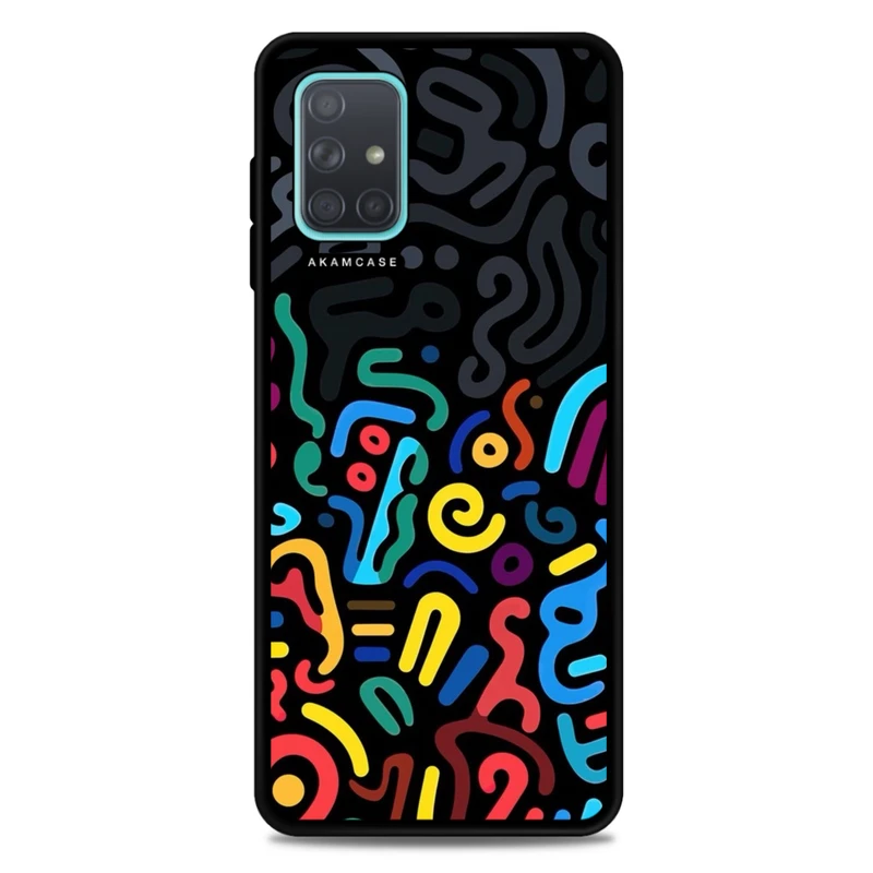 کاور آکام مدل AMC-WSGA71-DOODLE8 مناسب برای گوشی موبایل سامسونگ Galaxy A71