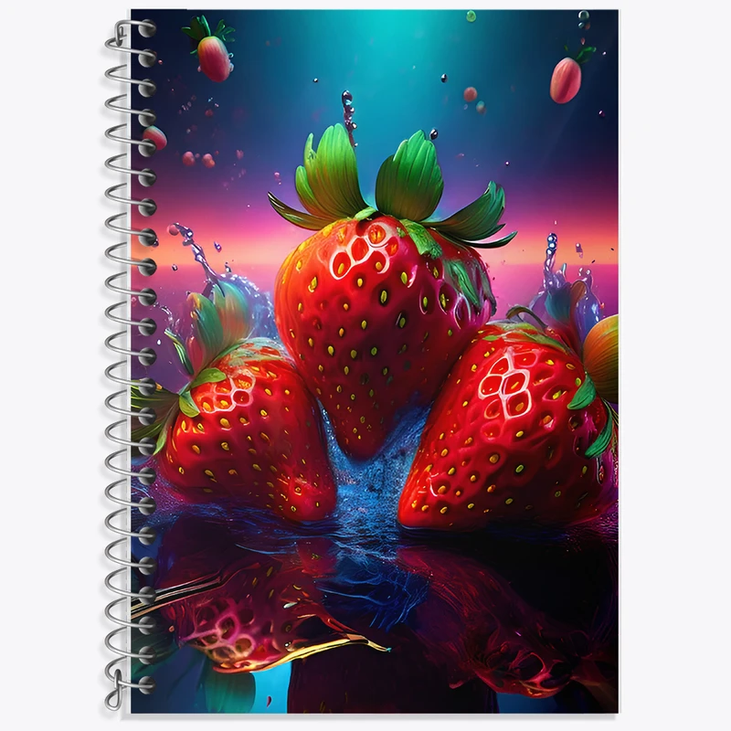 دفتر نت موسیقی 50 برگ خندالو طرح توت فرنگی کد F8059