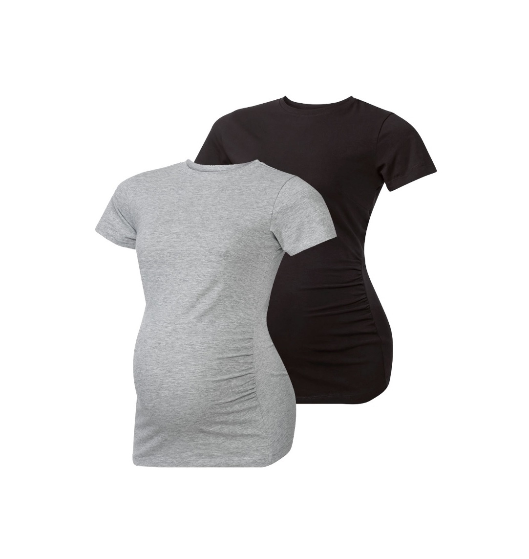 تی شرت استین کوتاه بارداری مدل 371058 بسته دو عددی