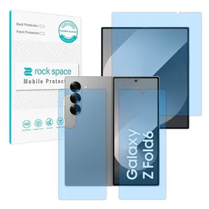 Rock space Eye Care model bluecut screen protector suitable for Samsung Galaxy Z Fold 6 mobile phone along with back protector