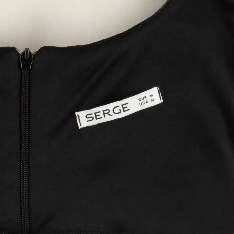 پیراهن زنانه سرژه مدل 205464 رنگ مشکی