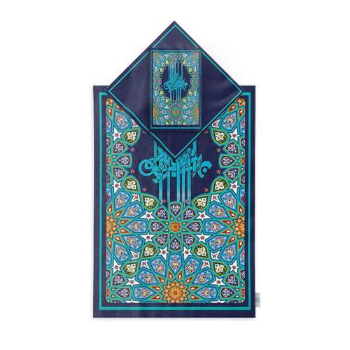 سجاده و جانماز شمسه نگار مدل گل گرافیکی