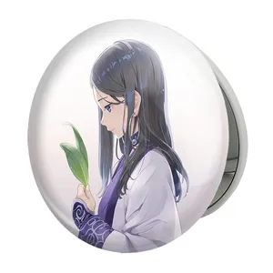 آینه جیبی خندالو طرح اسیرپا انیمه کامویی طلایی Golden Kamuy مدل تاشو کد 23751 