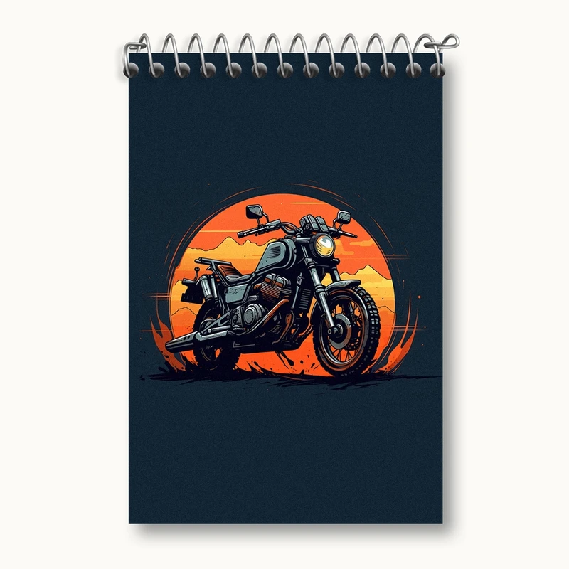 دفتر یادداشت 50 برگ خندالو مدل موتور سیکلت کد F2681