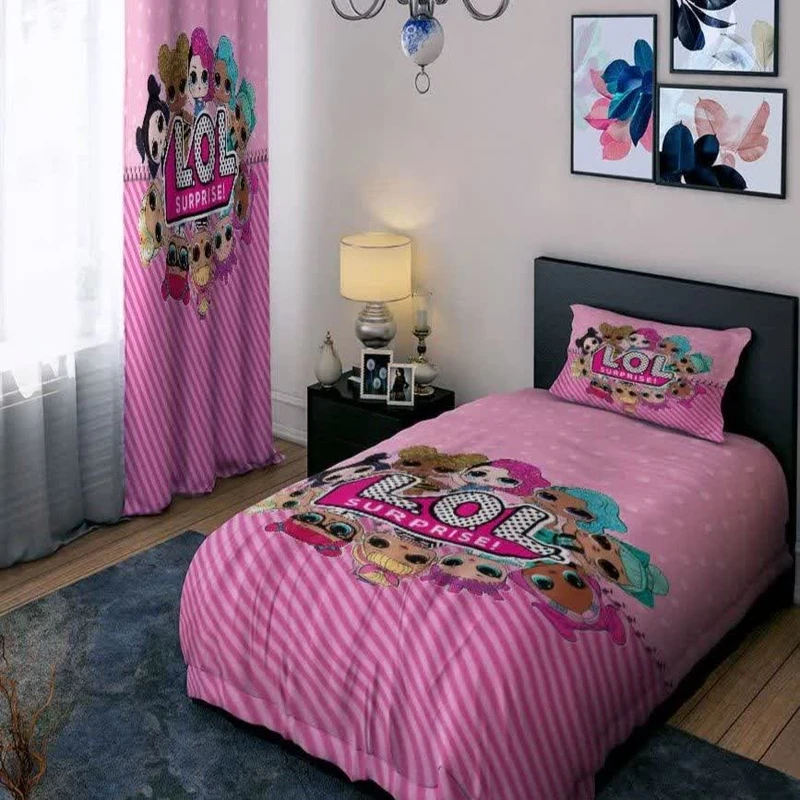 سرویس روتختی مدل دخترانه یک نفره 4 تکه