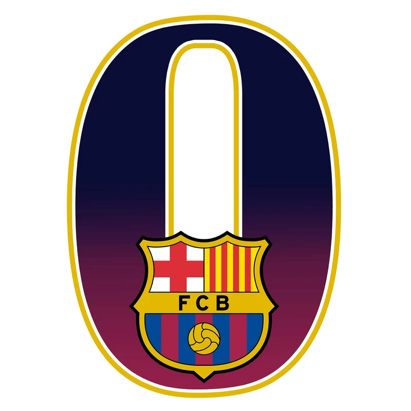  استند رومیزی مدل تولد عدد 0 طرح بارسلونا کد 600