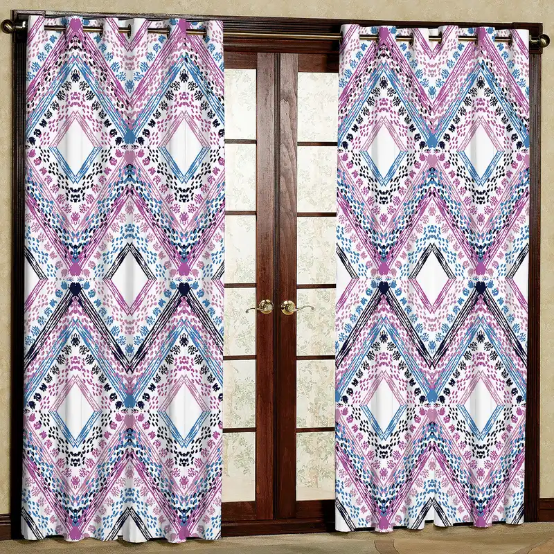 پرده مدل  مخمل پانچی کد 2605 سایز 200x140 سانتی متر