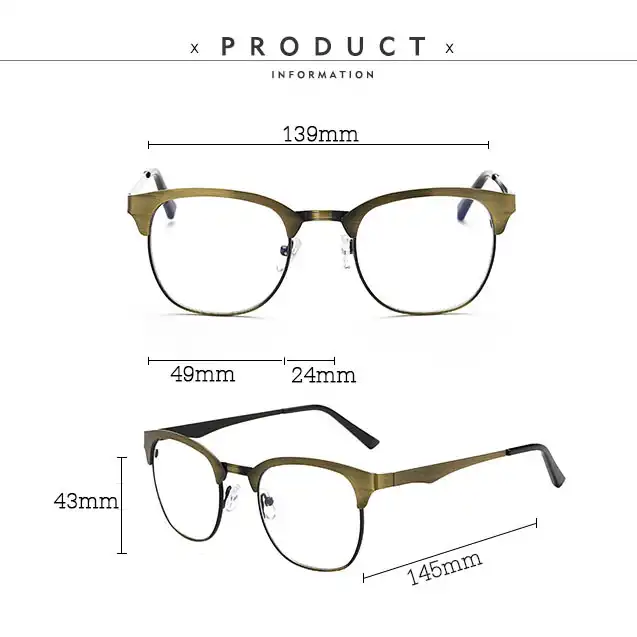 فریم عینک طبی مدل 1608 Cupper Steel