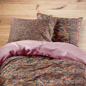 سرویس روتختی مدوپد طرح فرش قم گل ریز مدل C-Ghom031 یک نفره 4 تکه