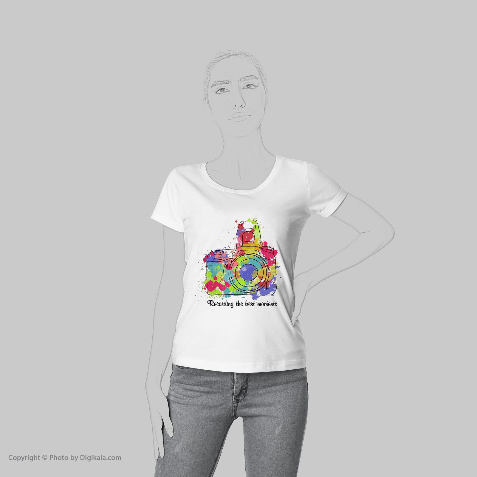 تی شرت زنانه شین دیزاین کد 4173 -  - 2