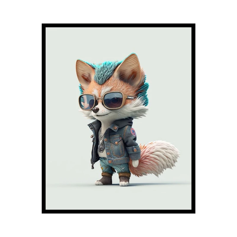 پوستر مدل بچه روباه