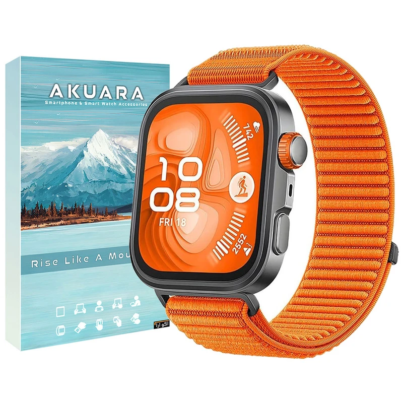 بند آکوآرا مدل Velcro Weave مناسب برای ساعت هوشمند هوآوی Fit 3/Fit 4/Fit 4 Pro