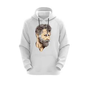 هودی زنانه مدل FACE کد J198 رنگ سفید