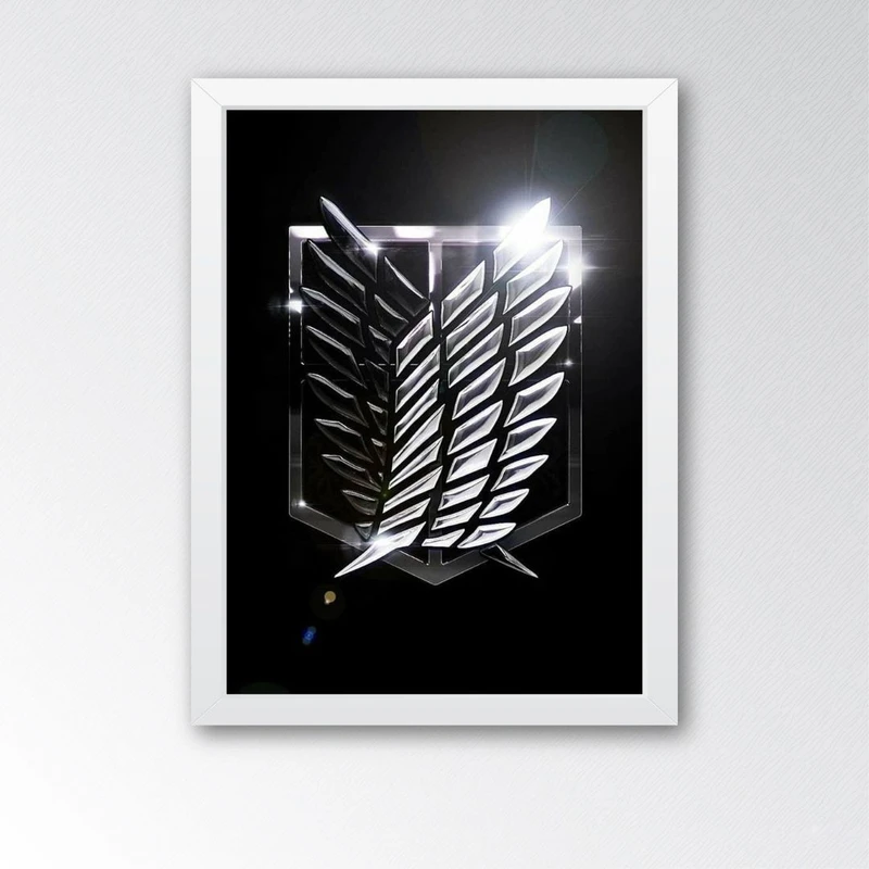 تابلو میس فریم مدل انیمه حمله به غول ها اتک آن تایتان 