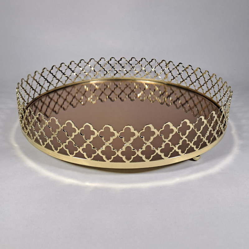 سینی طرح آینه ای مدل کاج