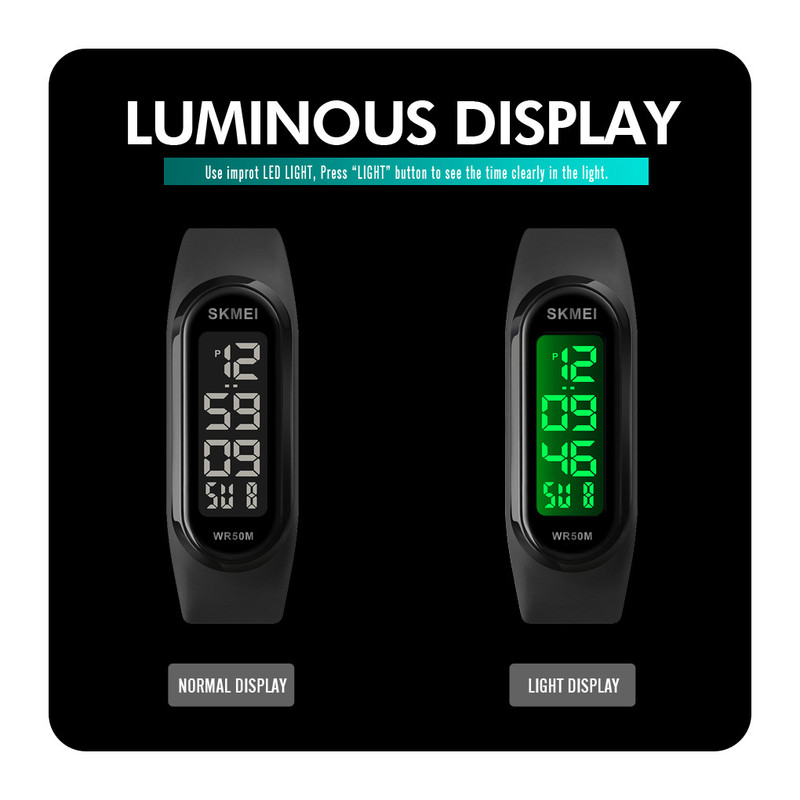 ساعت مچی دیجیتال اسکمی مدل 1666BKBK