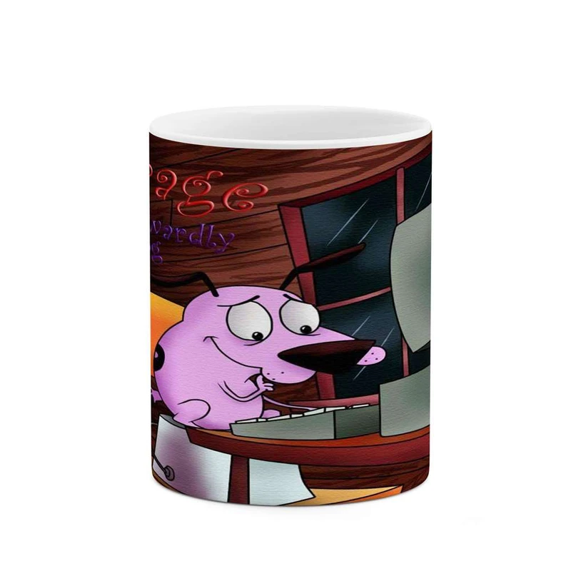 ماگ کاکتی مدل کارتون Courage The Cowardly Dog کد mgh22432