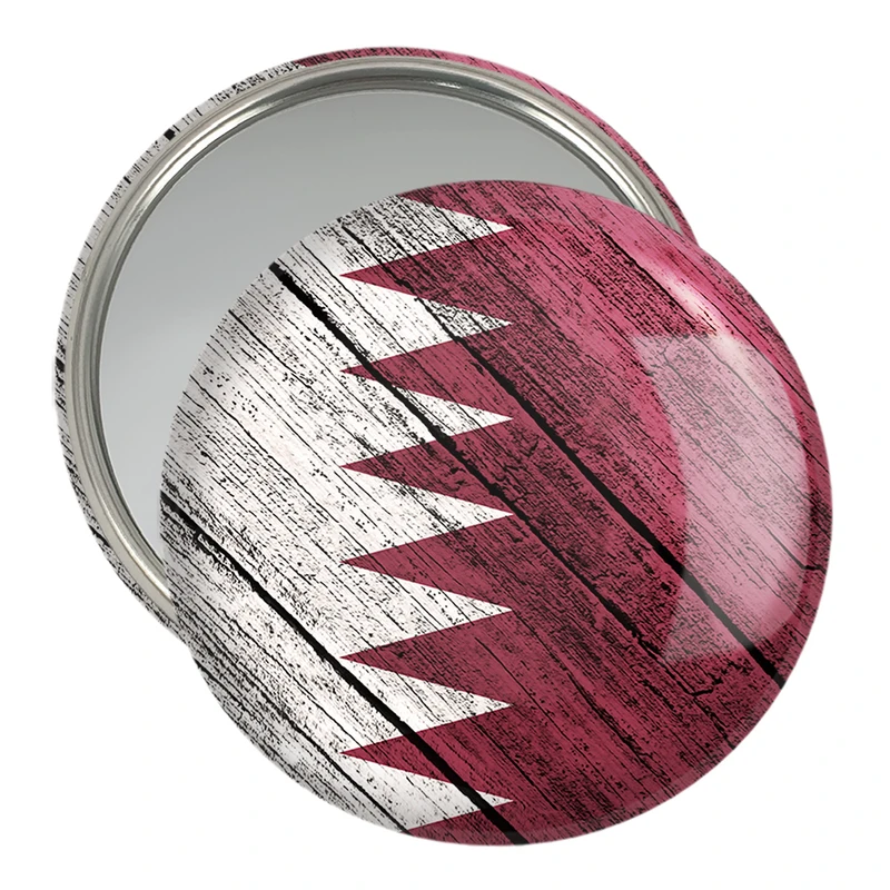 آینه جیبی خندالو مدل پرچم قطر  کد 20439