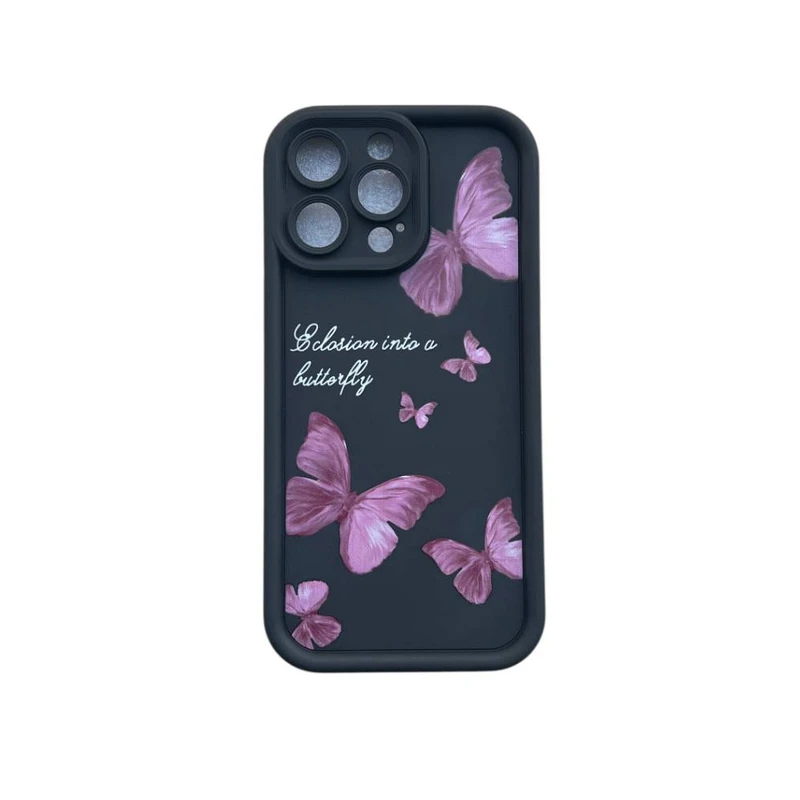 کاور مدل سیلیکونی  طرح پروانه برجسته کد Bi90 مناسب برای گوشی موبایل اپل  Iphone 11