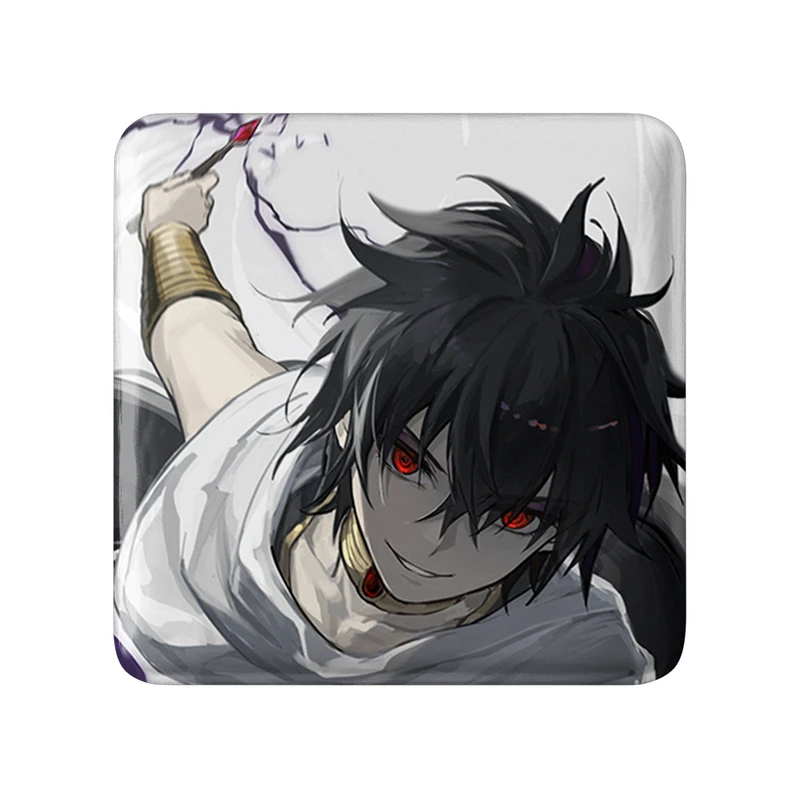 مگنت خندالو طرح جودال انیمه ماگی هزارتوی سحر و جادو مدل مربعی کد 36025