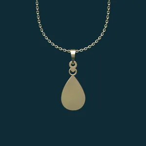 گردنبند طلا 18 عیار زنانه مدوپد مدل هندسی کد BB2-1-1026