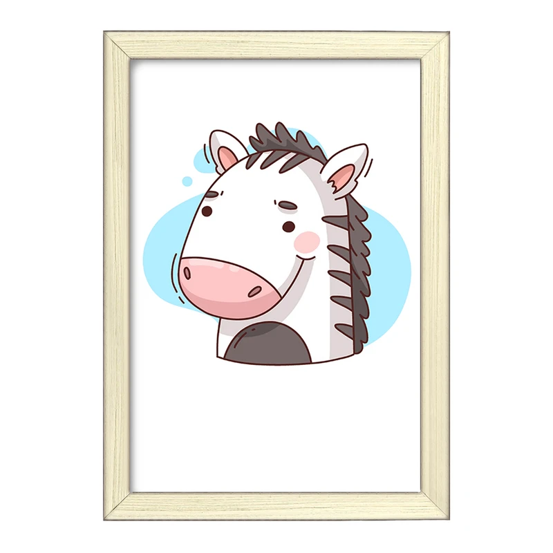 تابلو خندالو طرح گورخر حیوانات بامزه کد 37168