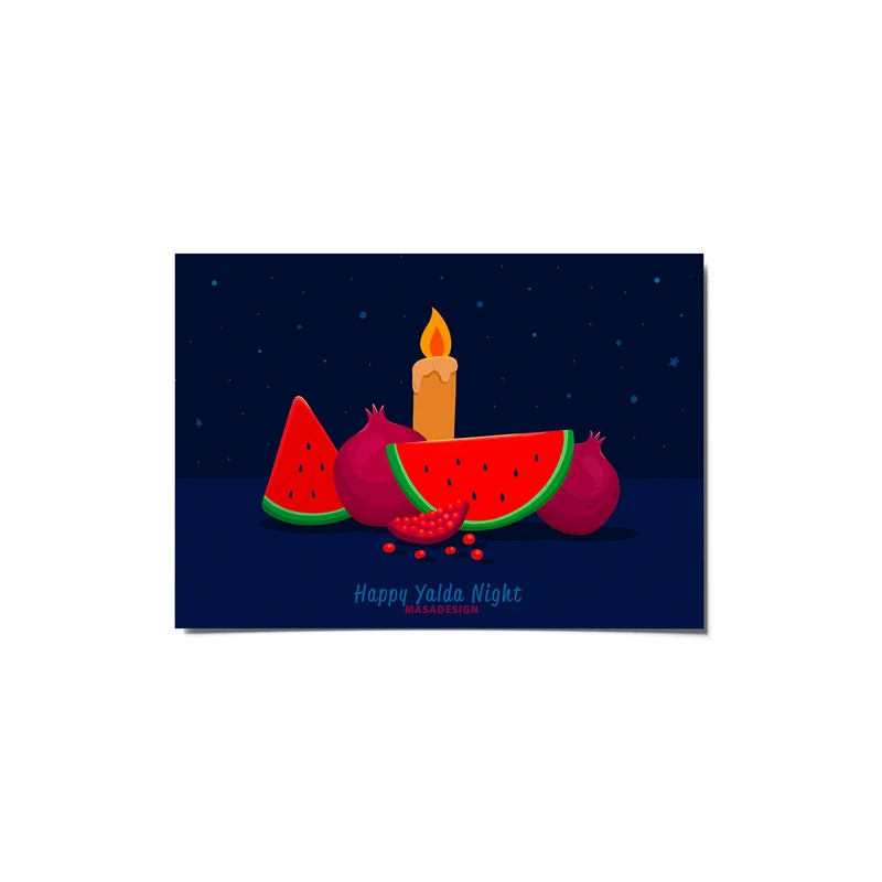 کارت پستال ماسا دیزاین مدل venus02 طرح شب یلدا
