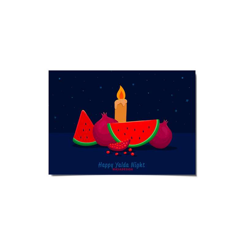 کارت پستال ماسا دیزاین مدل venus02 طرح شب یلدا
