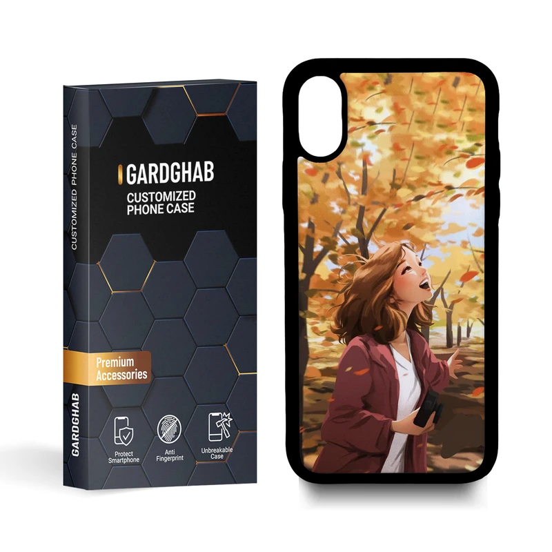  کاور گارد قاب مدل دخترانه مناسب برای گوشی موبایل اپل iphone x / xs 