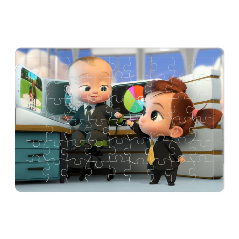 پازل 54 تکه هومرو مدل PL545 طرح انیمیشن بچه‌ رییس