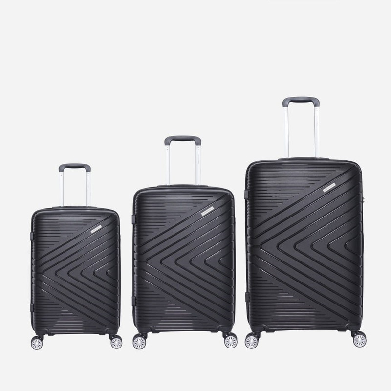 مجموعه سه عددی چمدان دیوید جونز مدل BA-8001-3_Full Set_Noir