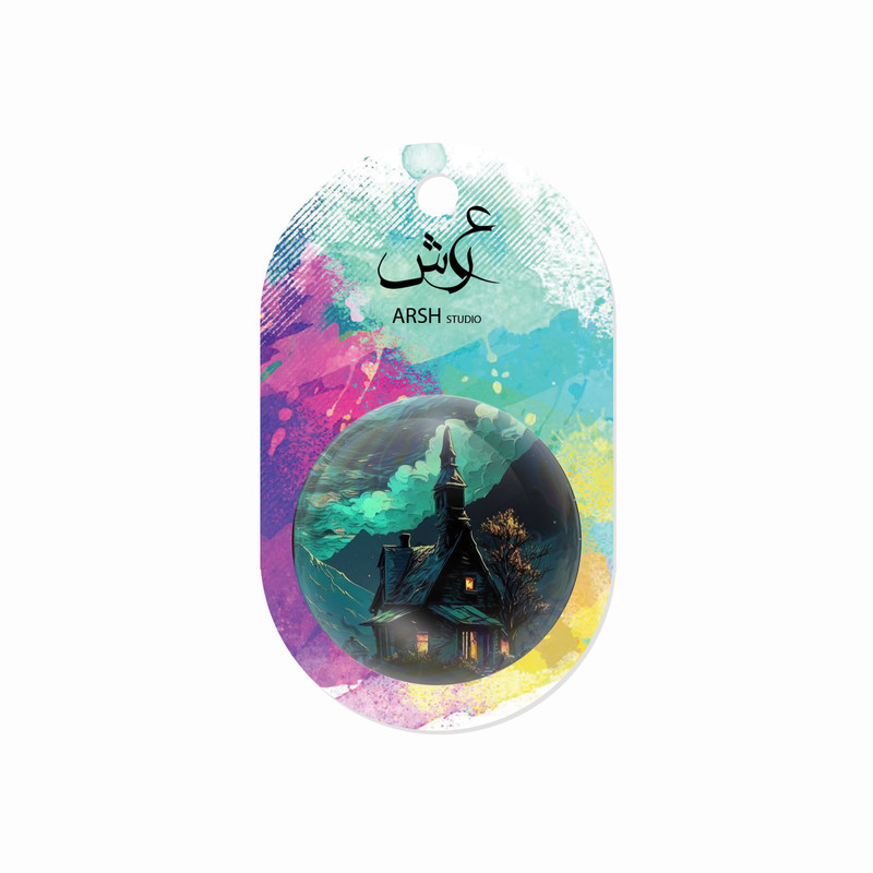 مگنت عرش طرح فانتزی منظره کلبه کد Asm4286