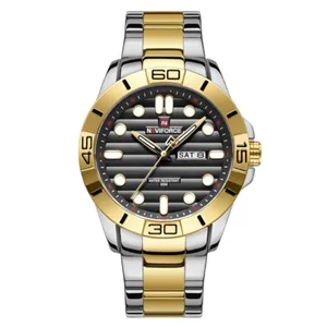 ساعت مچی عقربه‌ای مردانه نیوی فورس مدل دو تقویم NF9198-GB