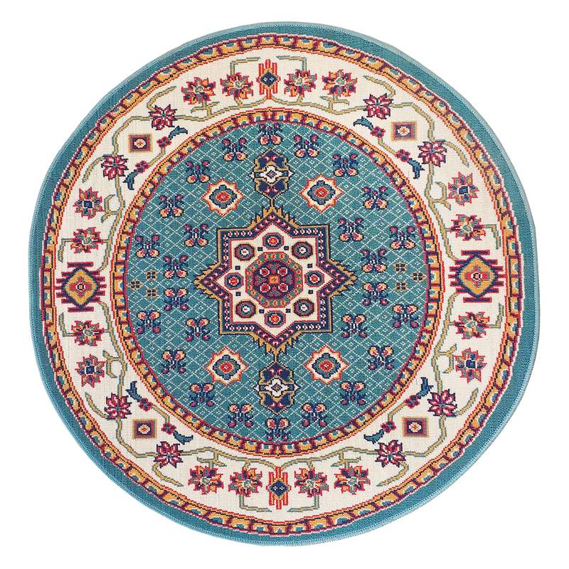 گلیم ماشینی مدل دایره