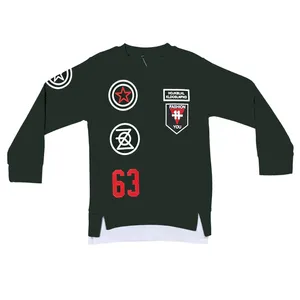 سویشرت پسرانه مدل نوشته 63 رنگ سبز