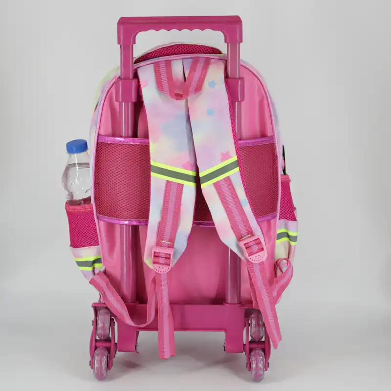 کوله پشتی چرخ دار طرح دخترکفشدوزکی کد tt6600